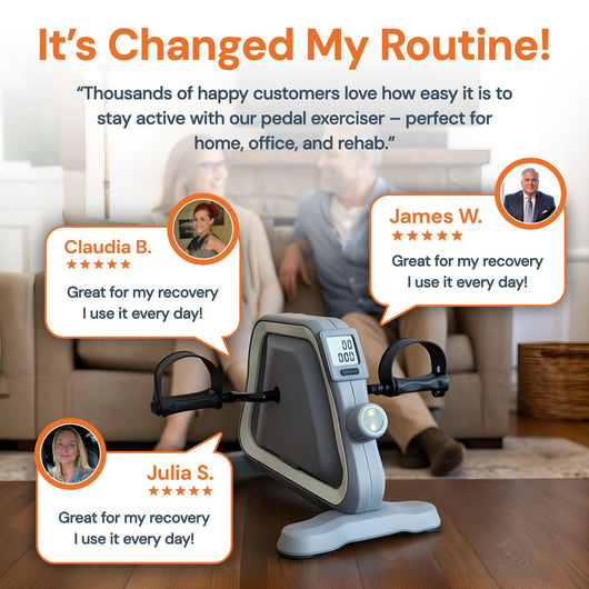 Mini Pedal Exerciser for Arms & Legs – Rehab & Home Fitness