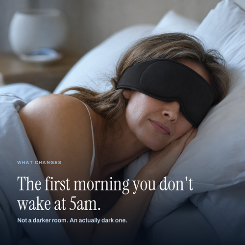 The Eclipse — 3D Contoured Weighted Sleep Mask