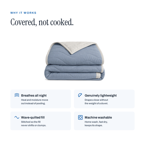 The Drift — Quilted Cooling Summer Comforter