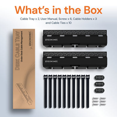 Cable Tray | Under Desk Cable Management