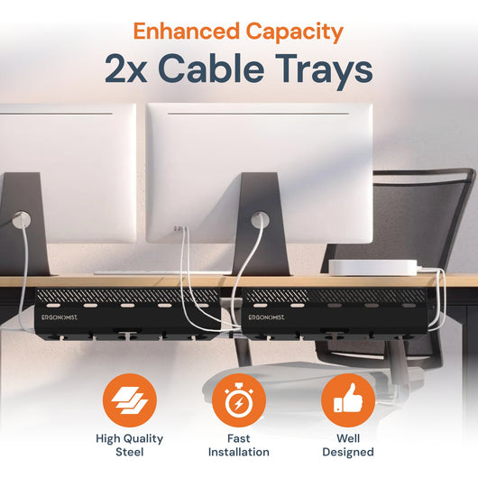 Cable Tray | Under Desk Cable Management