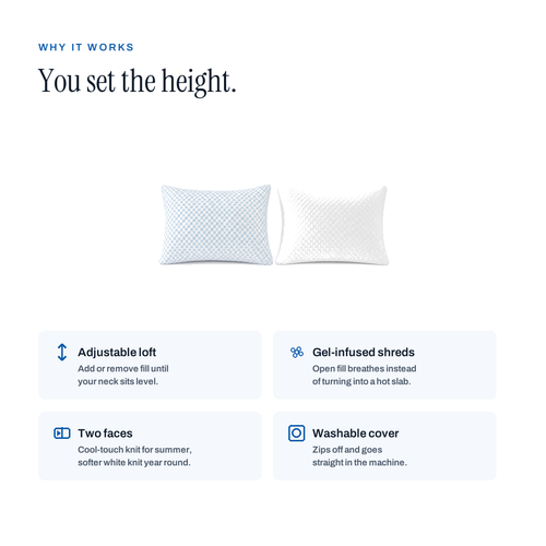 The Cloud — Adjustable Cooling Memory Foam Pillow